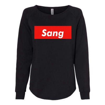 Sang Name Personalized Womens California Wash Sweatshirt