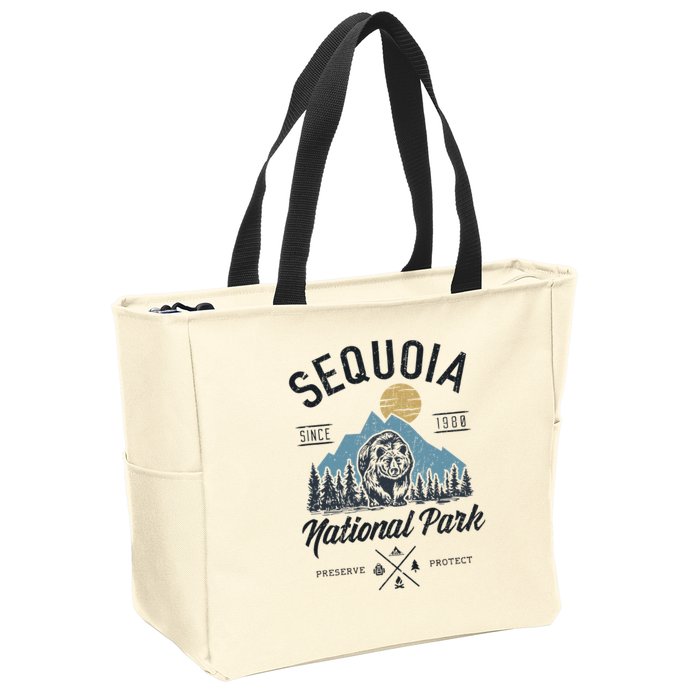 Sequoia National Park Novelty Hiking Camping Zip Tote Bag