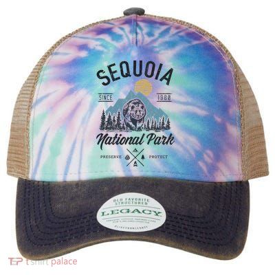 Sequoia National Park Novelty Hiking Camping Legacy Tie Dye Trucker Hat