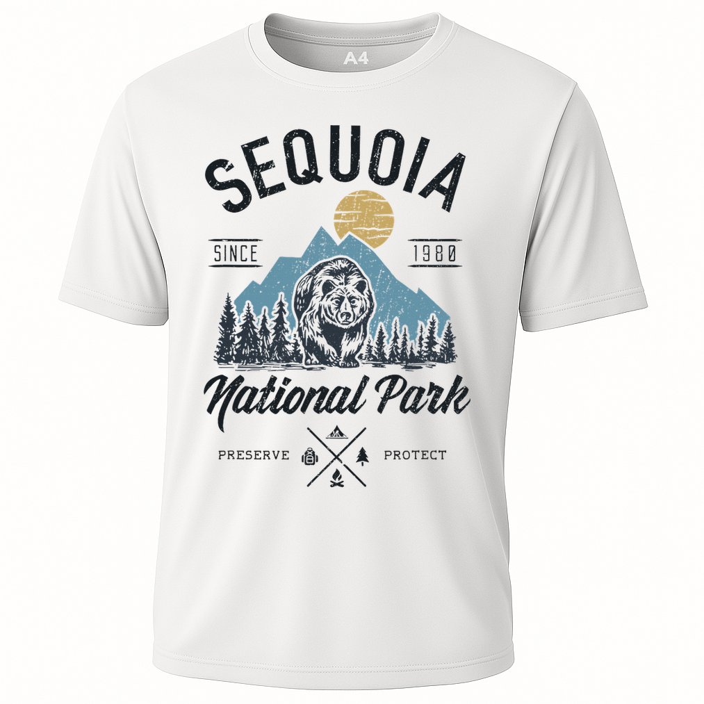 Sequoia National Park Novelty Hiking Camping Cooling Performance Crew T-Shirt