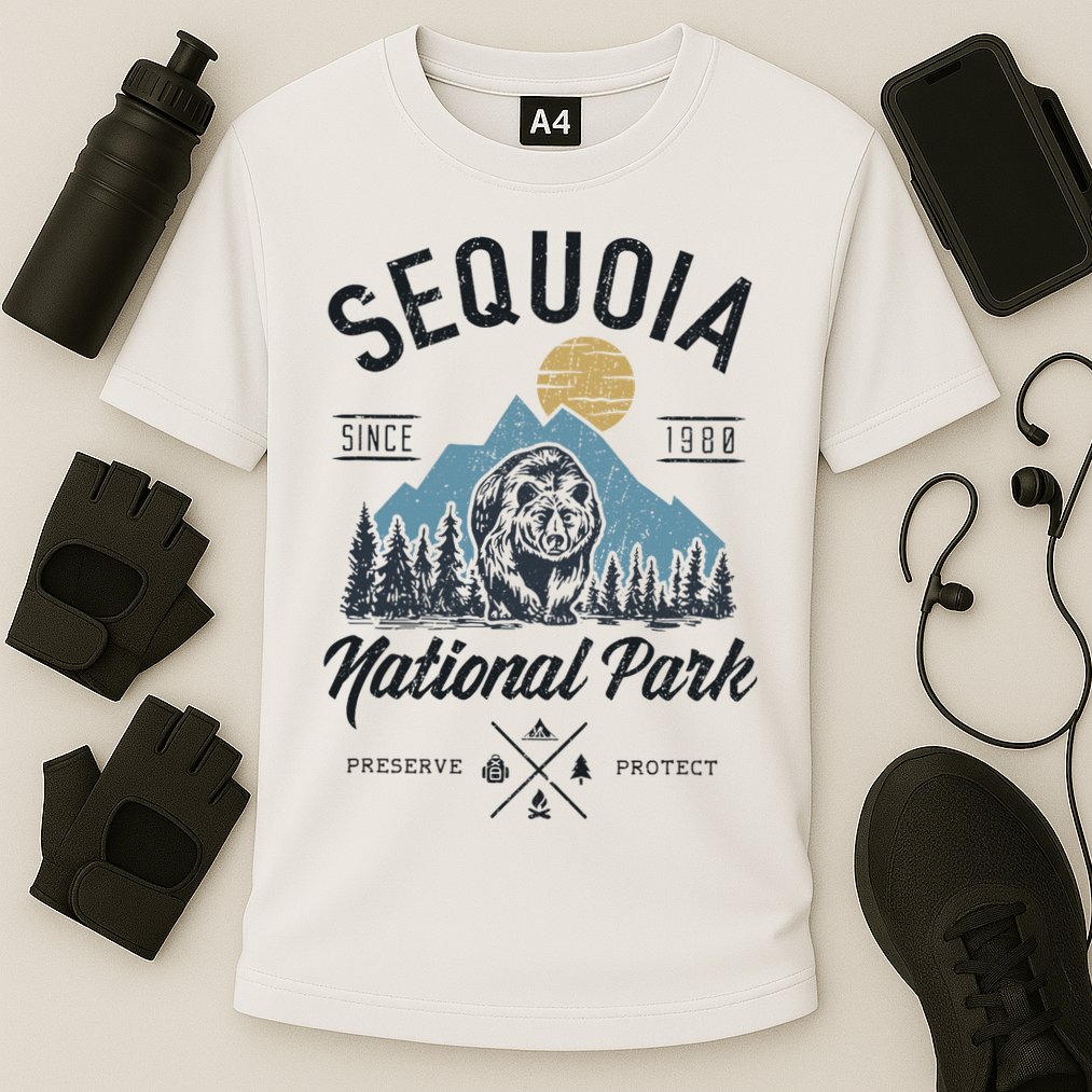 Sequoia National Park Novelty Hiking Camping Cooling Performance Crew T-Shirt