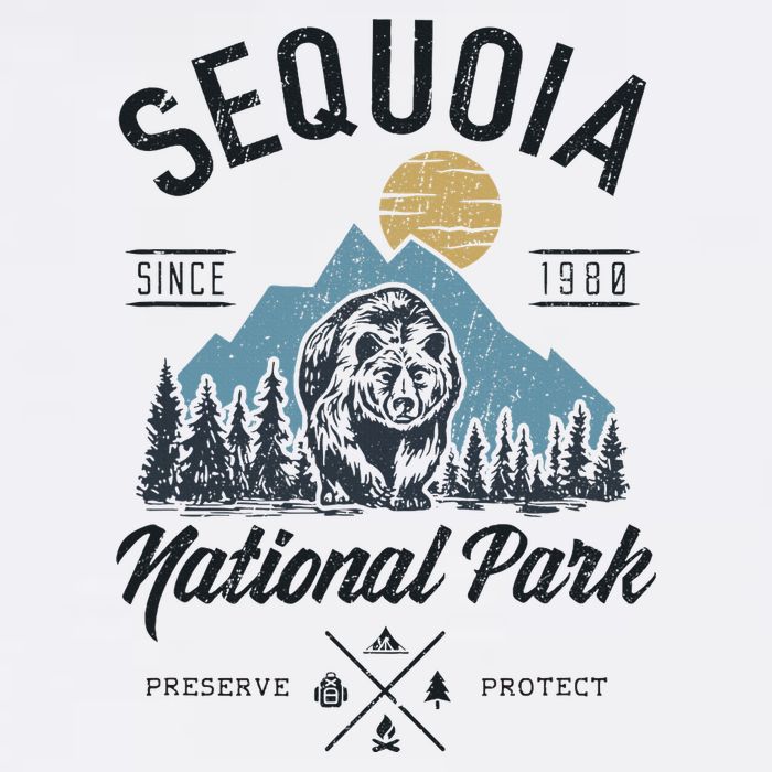 Sequoia National Park Novelty Hiking Camping Cooling Performance Crew T-Shirt