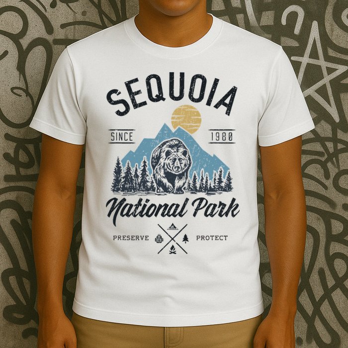 Sequoia National Park Novelty Hiking Camping T-Shirt