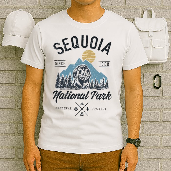 Sequoia National Park Novelty Hiking Camping T-Shirt