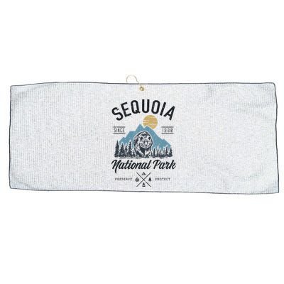 Sequoia National Park Novelty Hiking Camping Large Microfiber Waffle Golf Towel