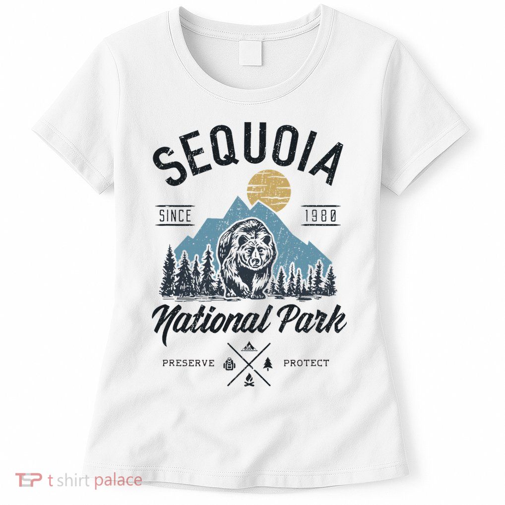 Sequoia National Park Novelty Hiking Camping Womens T-Shirt