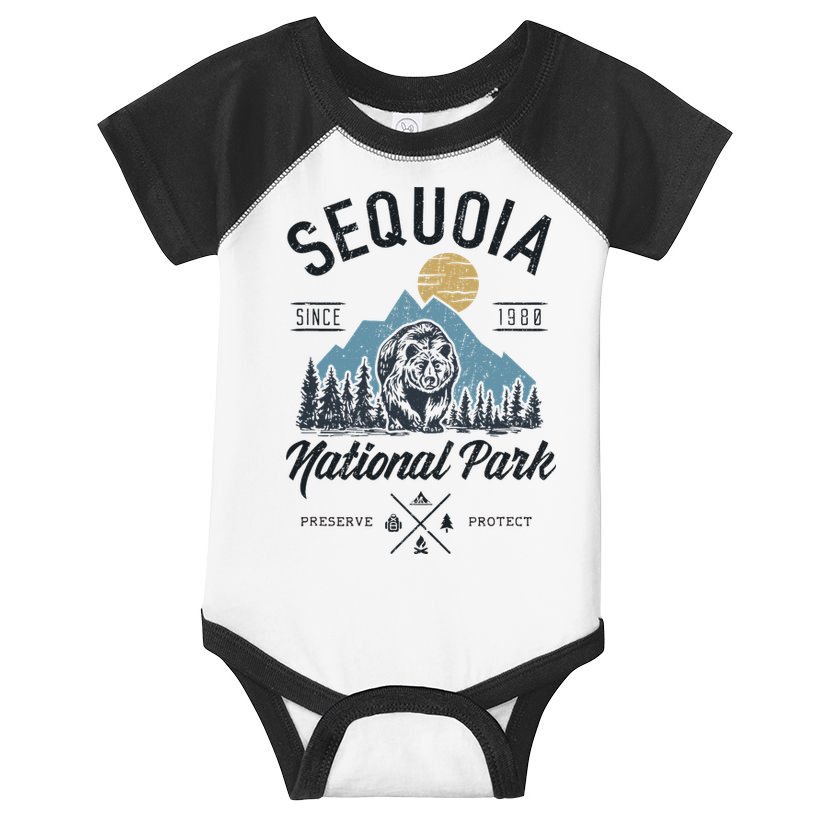 Sequoia National Park Novelty Hiking Camping Infant Baby Jersey Bodysuit