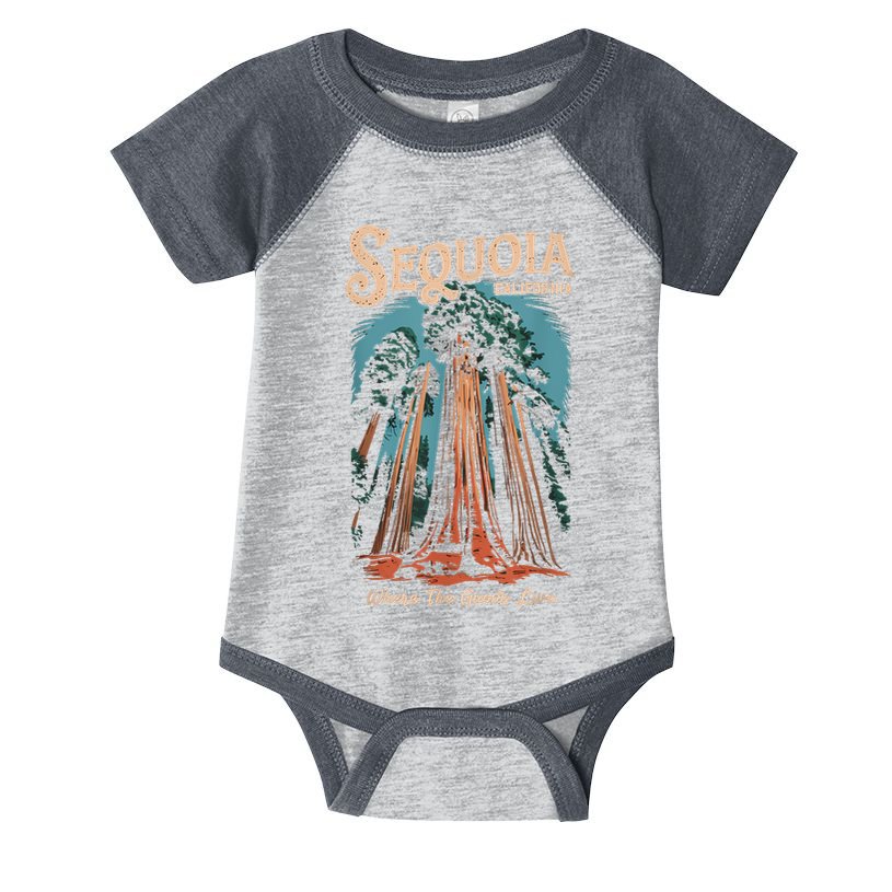 Sequoia National Park California Giant Tree Outdoors Infant Baby Jersey Bodysuit