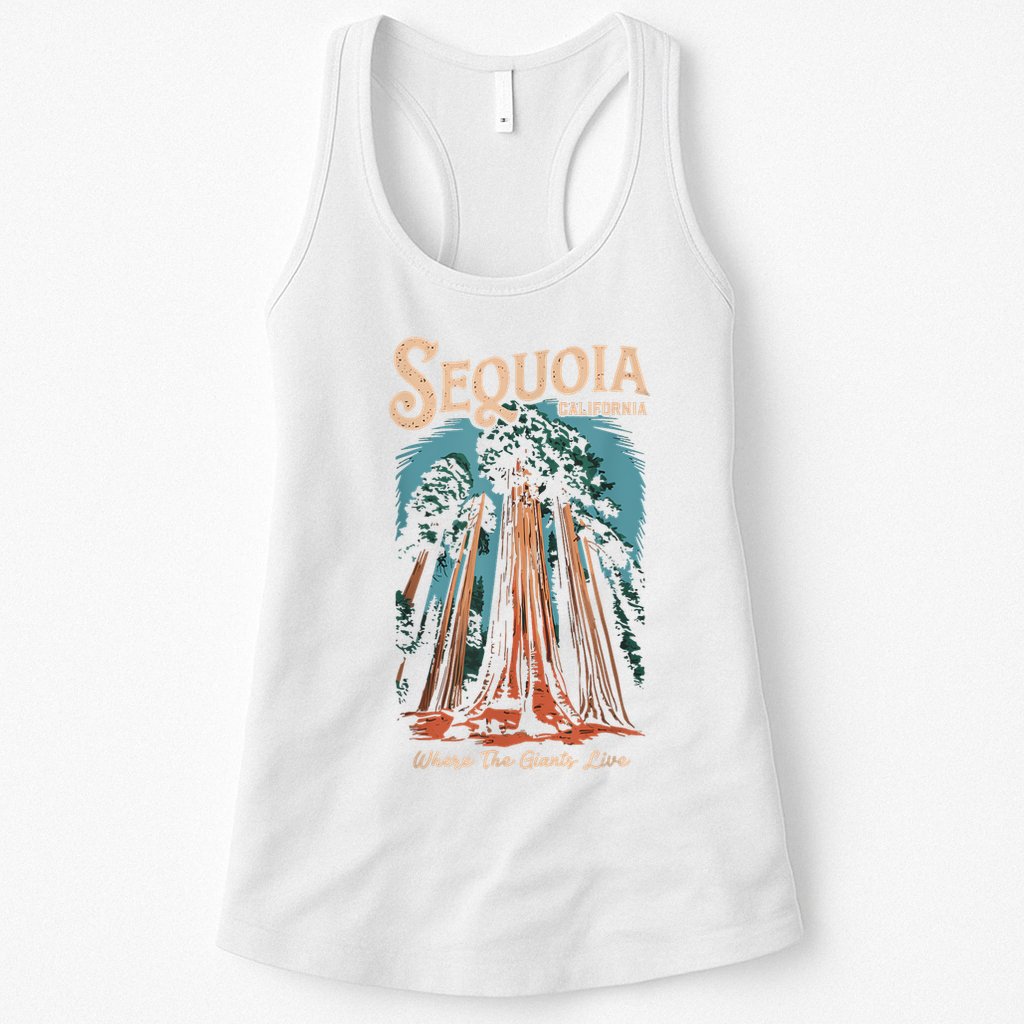 Sequoia National Park California Giant Tree Outdoors Womens Tank Top