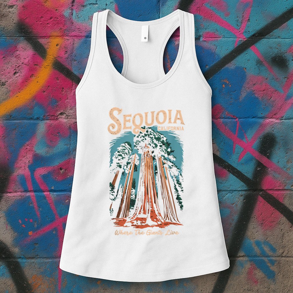 Sequoia National Park California Giant Tree Outdoors Womens Tank Top