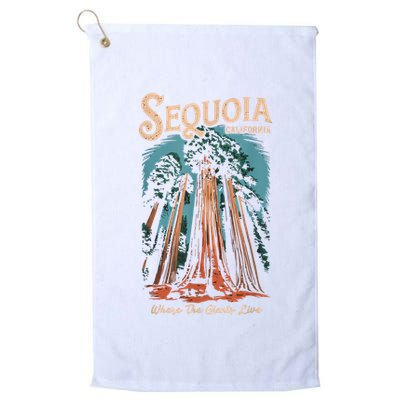 Sequoia National Park California Giant Tree Outdoors Golf Towel
