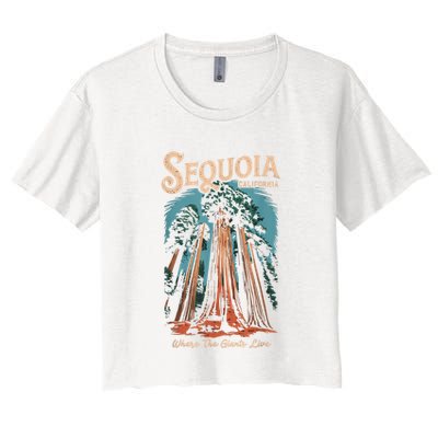 Sequoia National Park California Giant Tree Outdoors Crop Top