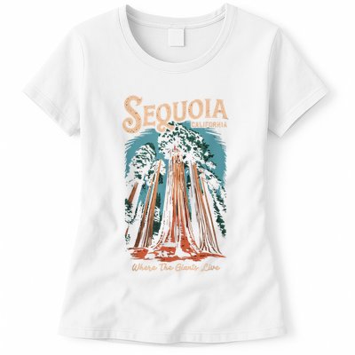 Sequoia National Park California Giant Tree Outdoors Womens T-Shirt