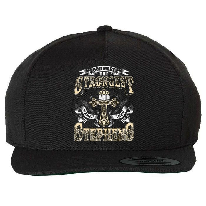 Stephens Name Personalized Stephens Last Name Wool Snapback Cap