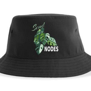 Send Nodes Plant Lovers Monstera Albo Sustainable Bucket Hat