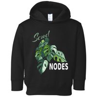 Send Nodes Plant Lovers Monstera Albo Toddler Hoodie