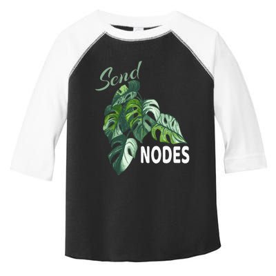 Send Nodes Plant Lovers Monstera Albo Toddler Fine Jersey T-Shirt