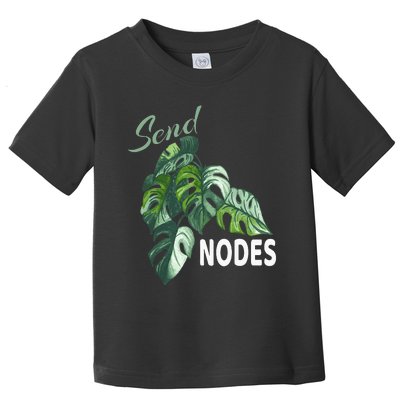 Send Nodes Plant Lovers Monstera Albo Toddler T-Shirt