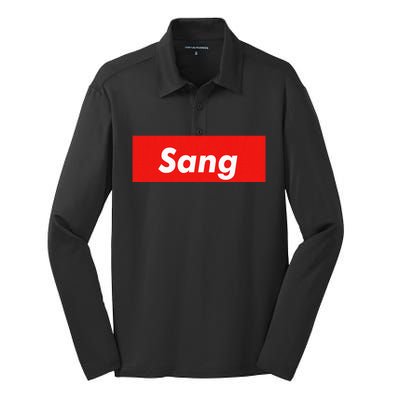 Sang Name Personalized Silk Touch Performance Long Sleeve Polo