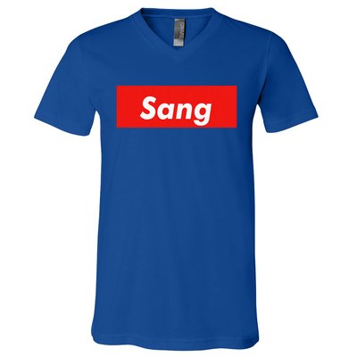 Sang Name Personalized V-Neck T-Shirt