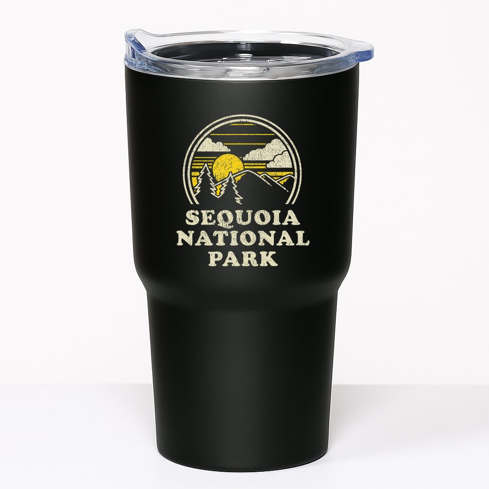 Sequoia National Park California Ca Vintage Hiking Tumbler