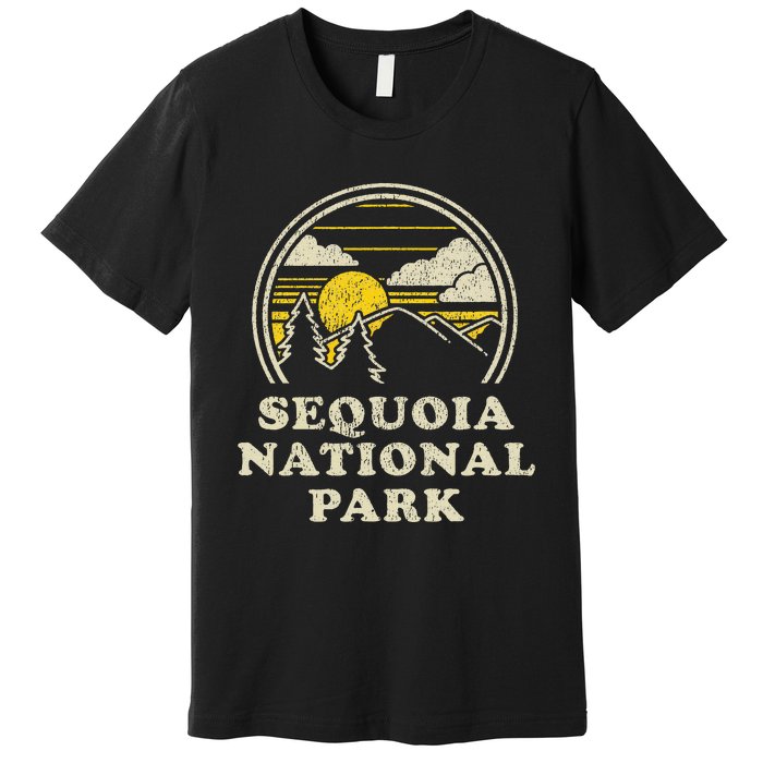 Sequoia National Park California Ca Vintage Hiking Premium T-Shirt