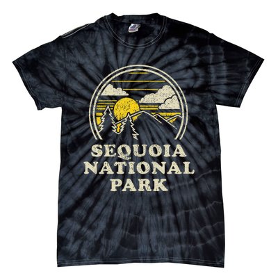 Sequoia National Park California Ca Vintage Hiking Tie-Dye T-Shirt