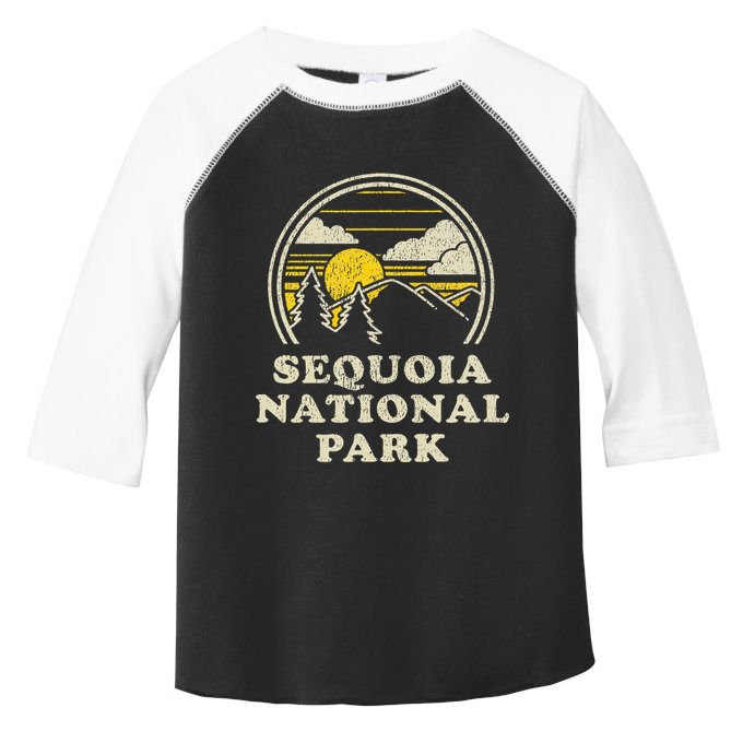 Sequoia National Park California Ca Vintage Hiking Toddler Fine Jersey T-Shirt