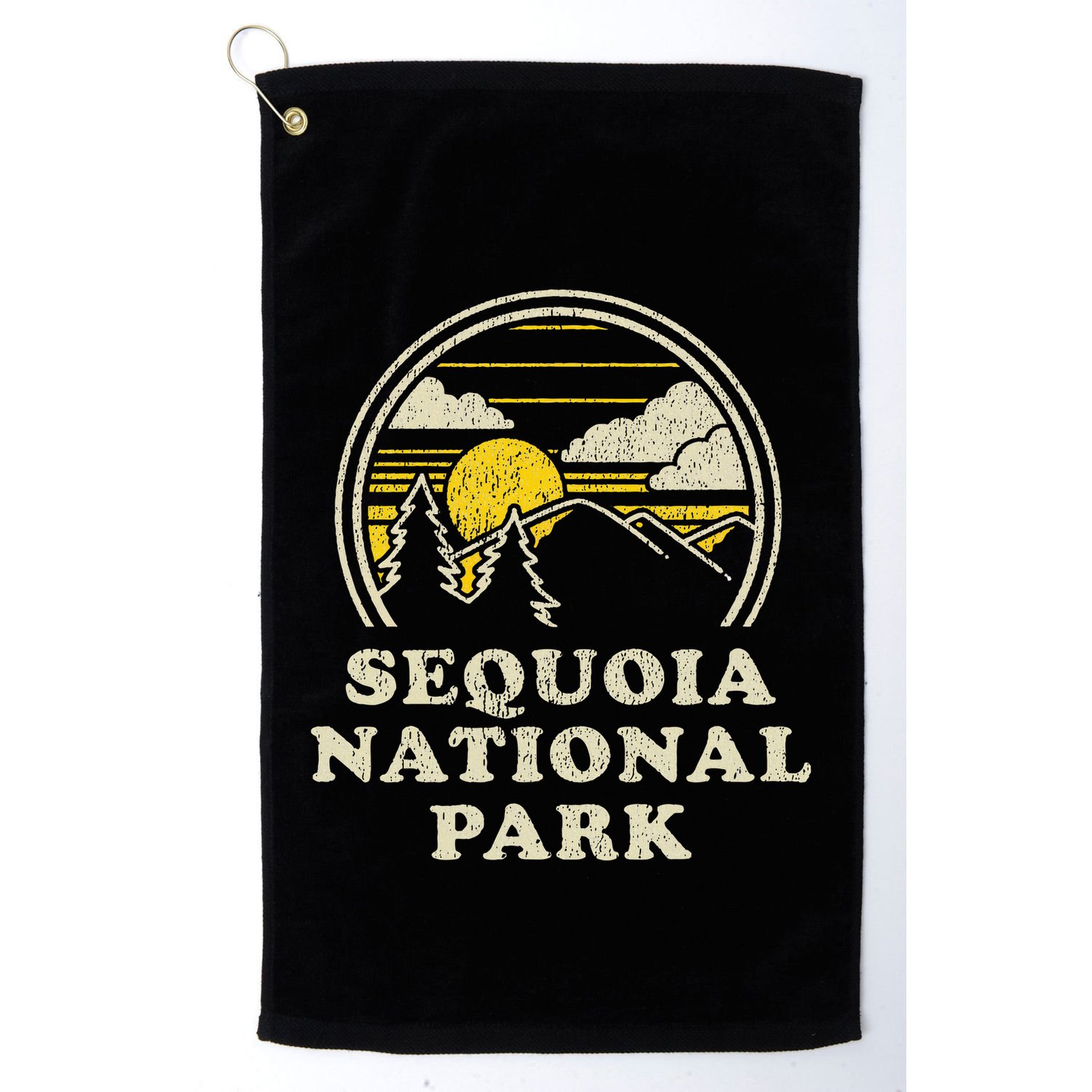 Sequoia National Park California Ca Vintage Hiking Golf Towel