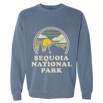 Sequoia National Park California Ca Vintage Hiking Garment-Dyed Sweatshirt