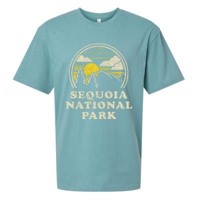 Sequoia National Park California Ca Vintage Hiking Sueded Cloud Jersey T-Shirt