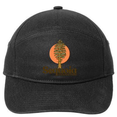 Sequoia National Park General Sher Tree Graphic Cool Gift 7-Panel Snapback Hat