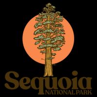 Sequoia National Park General Sher Tree Graphic Cool Gift Flat Bill Trucker Hat