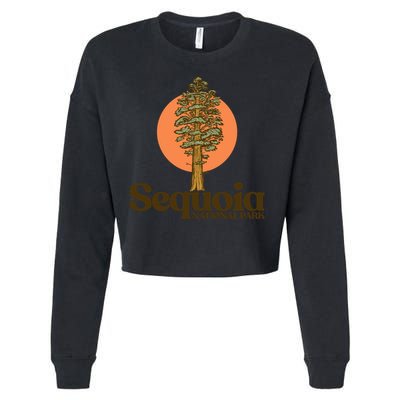 Sequoia National Park General Sher Tree Graphic Cool Gift Cropped Pullover Crew