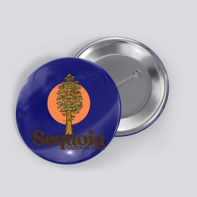 Sequoia National Park General Sher Tree Graphic Cool Gift Button