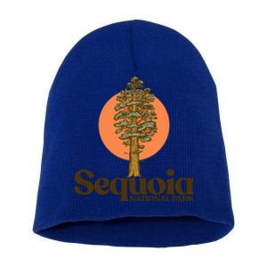 Sequoia National Park General Sher Tree Graphic Cool Gift Short Acrylic Beanie