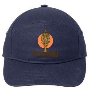 Sequoia National Park General Sher Tree Graphic Cool Gift 7-Panel Snapback Hat