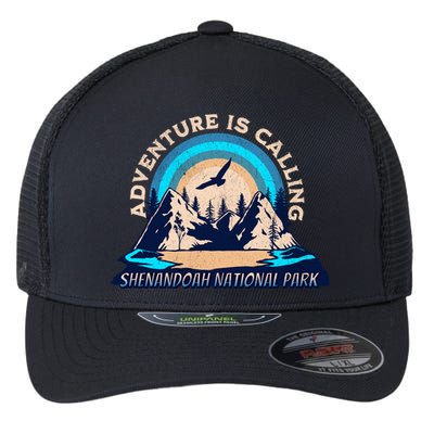 Shenandoah National Park Camping Hiking Family Vacation Flexfit Unipanel Trucker Cap