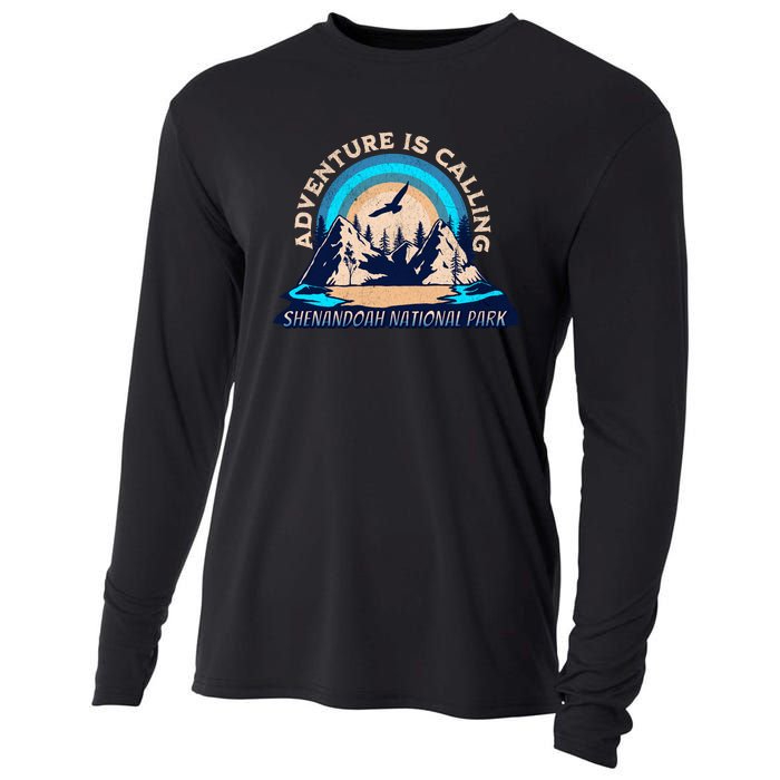 Shenandoah National Park Camping Hiking Family Vacation Cooling Performance Long Sleeve Crew