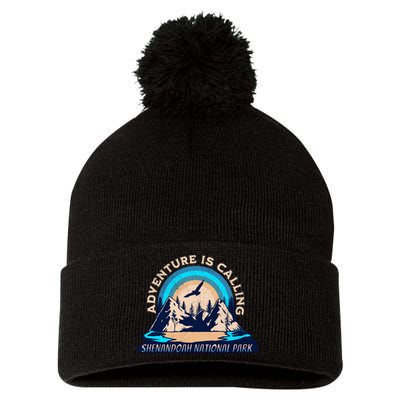 Shenandoah National Park Camping Hiking Family Vacation Pom Pom 12in Knit Beanie