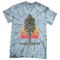 Sequoia National Park Retro Tree Minimalist Graphic Tie-Dye T-Shirt
