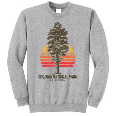 Sequoia National Park Retro Tree Minimalist Graphic Tall Sweatshirt