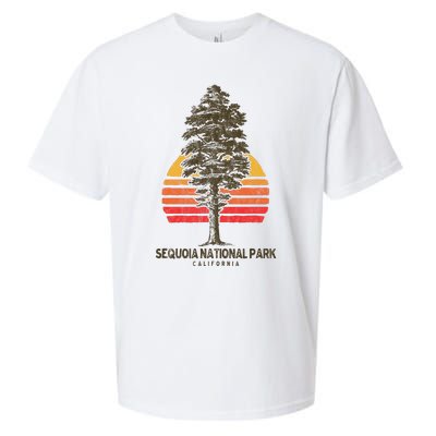 Sequoia National Park Retro Tree Minimalist Graphic Sueded Cloud Jersey T-Shirt