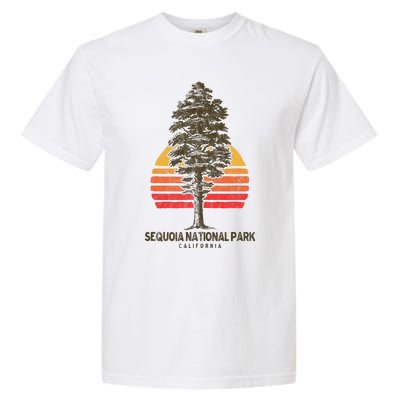 Sequoia National Park Retro Tree Minimalist Graphic Garment-Dyed Heavyweight T-Shirt