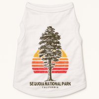 Sequoia National Park Retro Tree Minimalist Graphic Doggie Tank