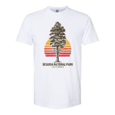 Sequoia National Park Retro Tree Minimalist Graphic Softstyle CVC T-Shirt