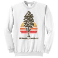 Sequoia National Park Retro Tree Minimalist Graphic Sweatshirt