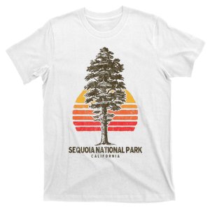 Sequoia National Park Retro Tree Minimalist Graphic T-Shirt