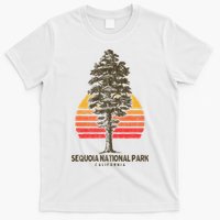Sequoia National Park Retro Tree Minimalist Graphic T-Shirt