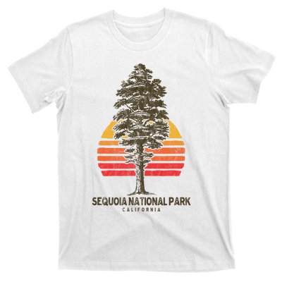 Sequoia National Park Retro Tree Minimalist Graphic T-Shirt